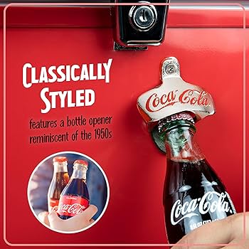ReFa - coco   ♪ Coca-Cola 3.5 Cu.Ft. Refrigerator & Chest Freezer, Red | Fun